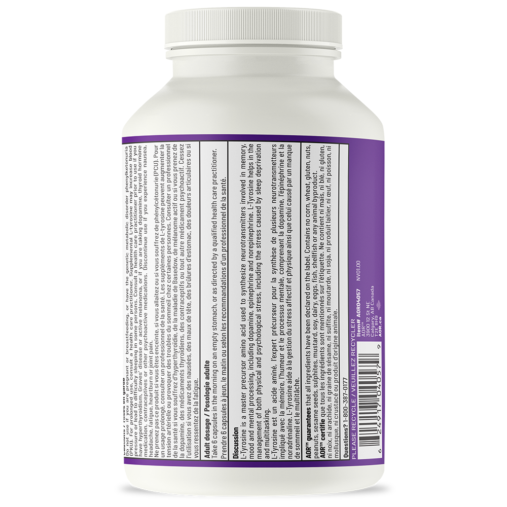 AOR L-Tyrosine (180 Veg Caps)