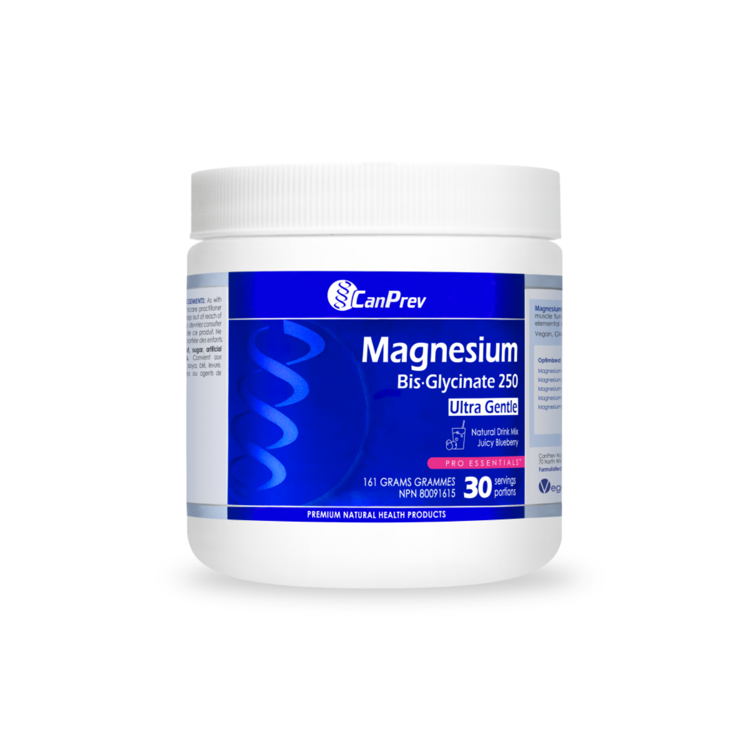 CanPrev Magnesium Bis-Glycinate Natural Drink Mix Powder