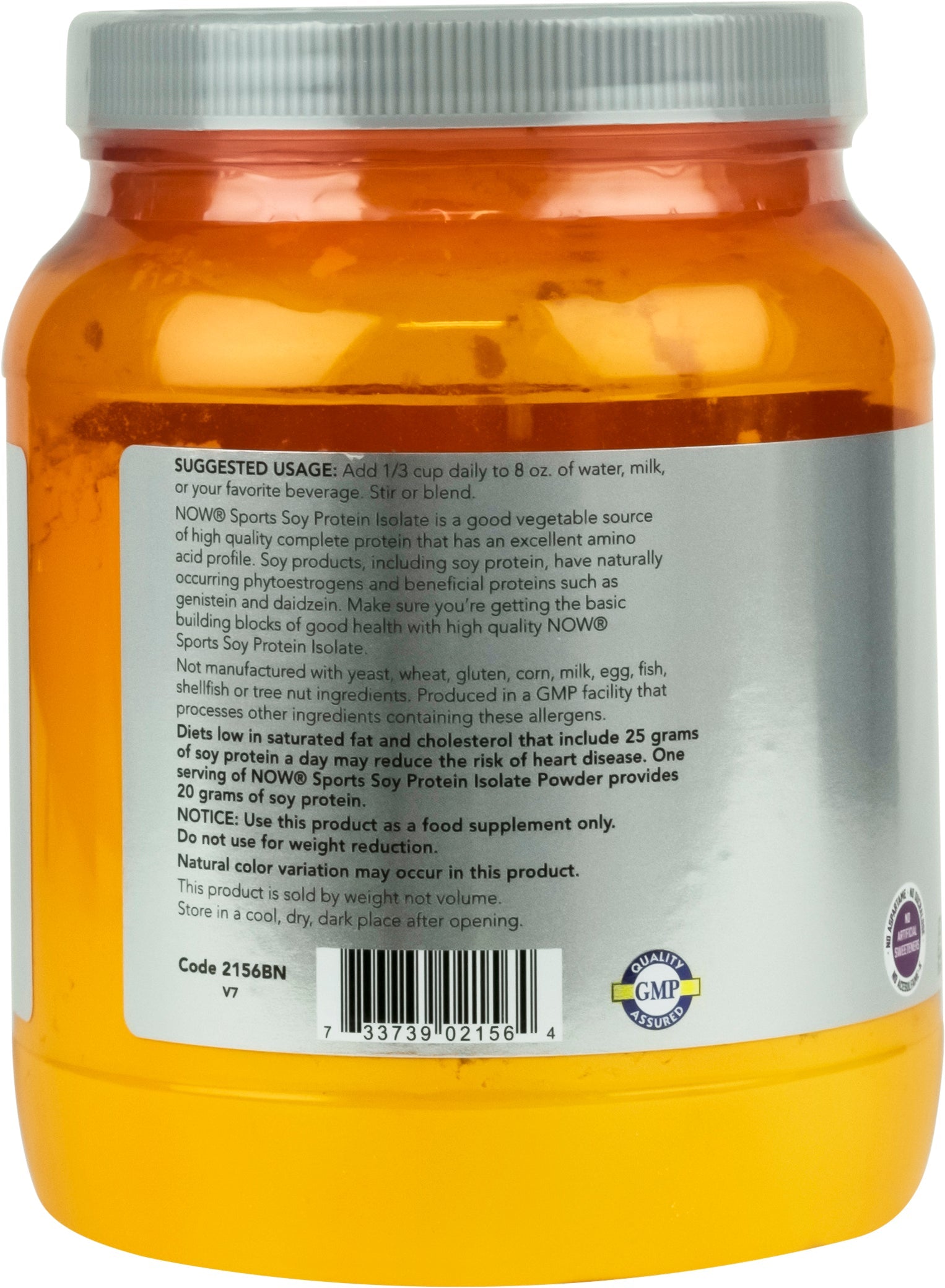 NOW Sports Soy Protein Isolate - 544g