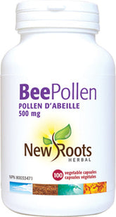 New Roots Herbal Bee Pollen 500mg (100 Veg Caps)