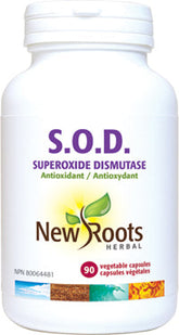 New Roots Herbal S.O.D. Superoxide Dismutase Antioxidant (90 Veg Caps)