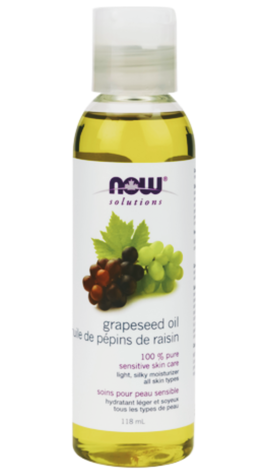 NOW Foods Pure Grape Seed Oil (118ml)