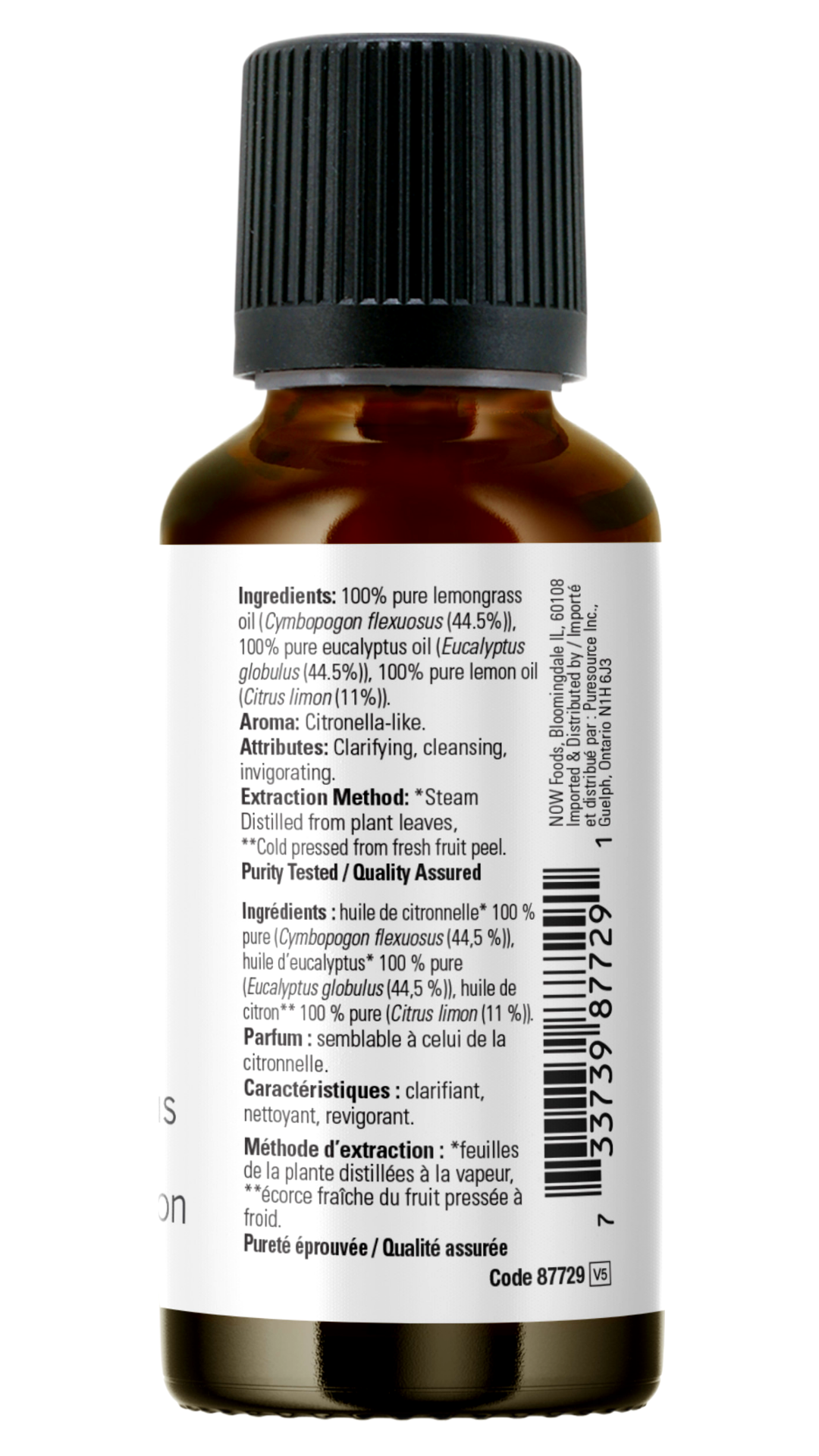 NOW Foods Lemon & Eucalyptus Oil Blend 30ml