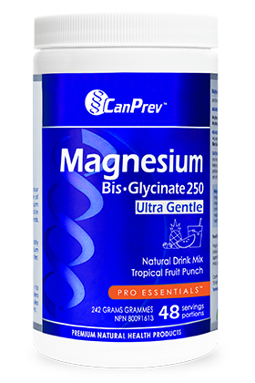 CanPrev Magnesium Bis-Glycinate Natural Drink Mix Powder