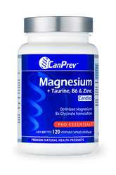 CanPrev Magnesium + Taurine, B6 & Zinc for Cardio (120 VegCaps)