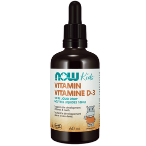 NOW  Kids Vitamin D-3 Liquid Drops (60mL)