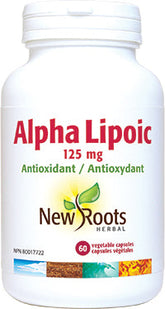 New Roots Herbal Alpha Lipoic 125mg (60 VegCaps)
