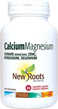 New Roots Herbal Calcium Magnesium Citrate with Zinc, Potassium and Selenium