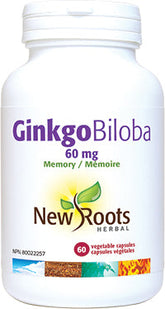 New Roots Herbal Ginkgo Biloba 60mg