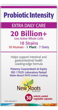 New Roots Herbal Probiotic Intensity Extra Daily Care 20 Billion+ 18 Strains