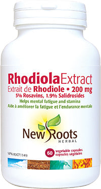 New Roots Herbal Rhodiola Extract 200 mg - 5% Rosavins - 1.9% Salidrosides