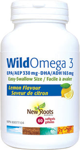 New Roots Herbal Wild Omega 3 EPA 330 mg · DHA 165 mg  (60 Softgels)