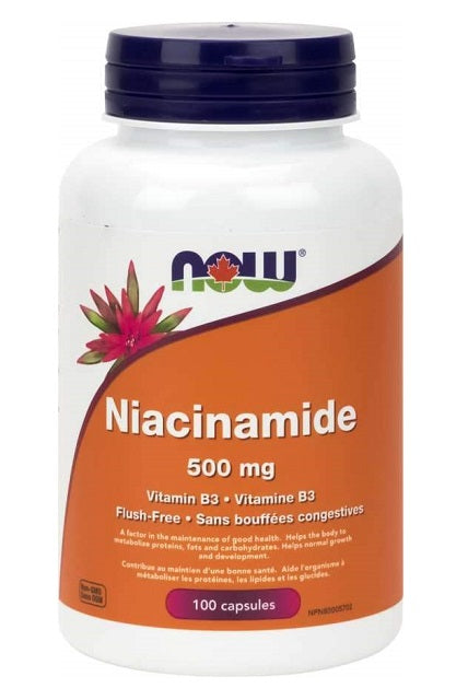 NOW Foods Niacinamide 500mg (100 VegCaps)