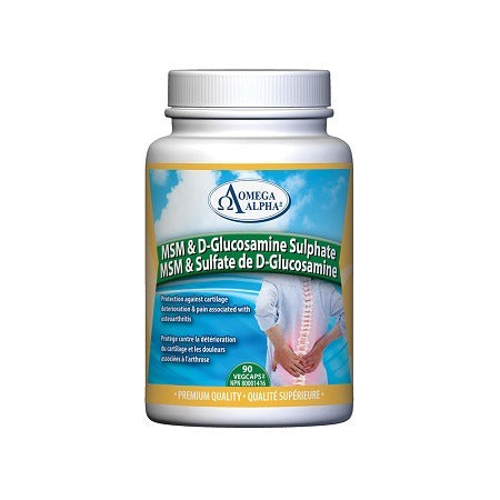 Omega Alpha MSM & Glucosamine Sulphate (90 VegCaps)