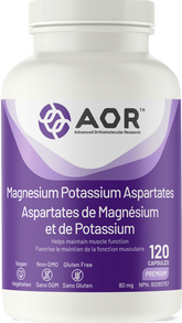 AOR Magnesium Potassium Aspartates (120 Veg Caps)