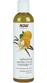 NOW Solutions Vanilla Citrus Massage Oil (237mL)