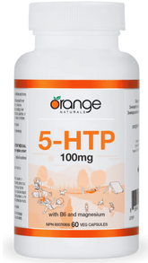 Orange Naturals 5-HTP 100mg with B6 & Magnesium (60 VegCaps)