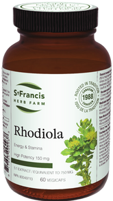 St. Francis Herb Farm Rhodiola 750 mg (60 Veg Caps)