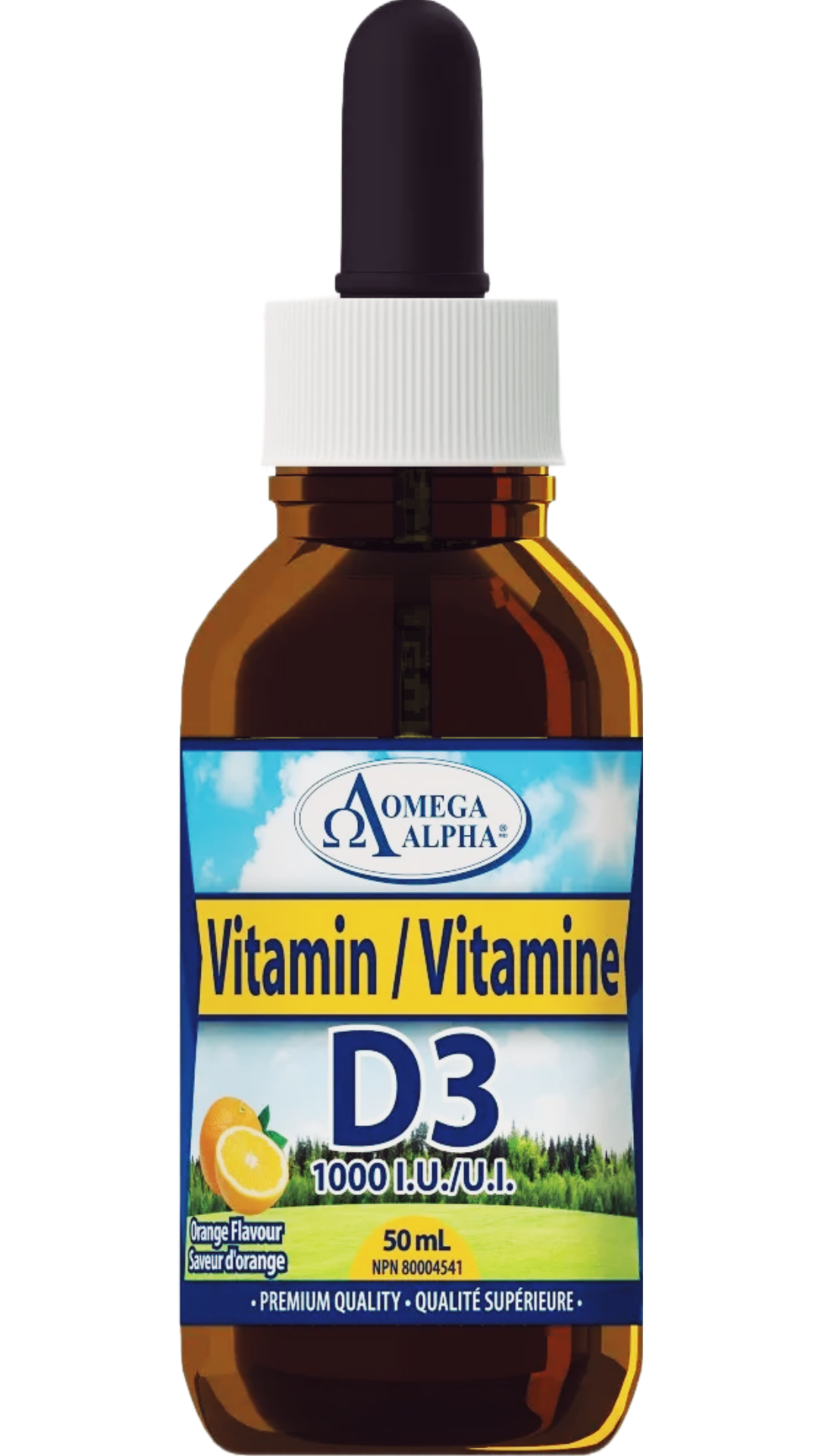 Omega Alpha Vitamin D3 1000IU Concentrated Adult 50ml