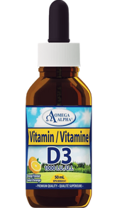 Omega Alpha Vitamin D3 1000IU Concentrated Adult 50ml