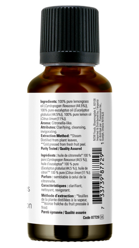 NOW Foods Lemon & Eucalyptus Oil Blend 30ml